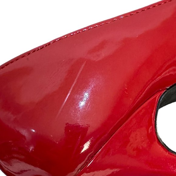 (9-215) Kelly & Kathie Red Patent Leather High Heel Pumps Size 7M - Picture 7 of 14